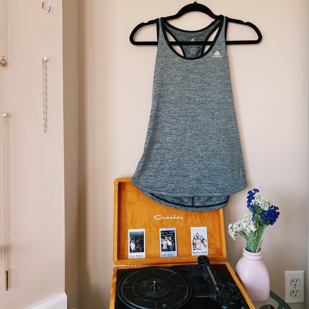 Adidas Gray Athletic Tank Top